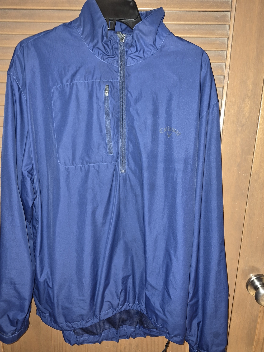 Callaway Men's Blue Half-Zip Rain Pullover